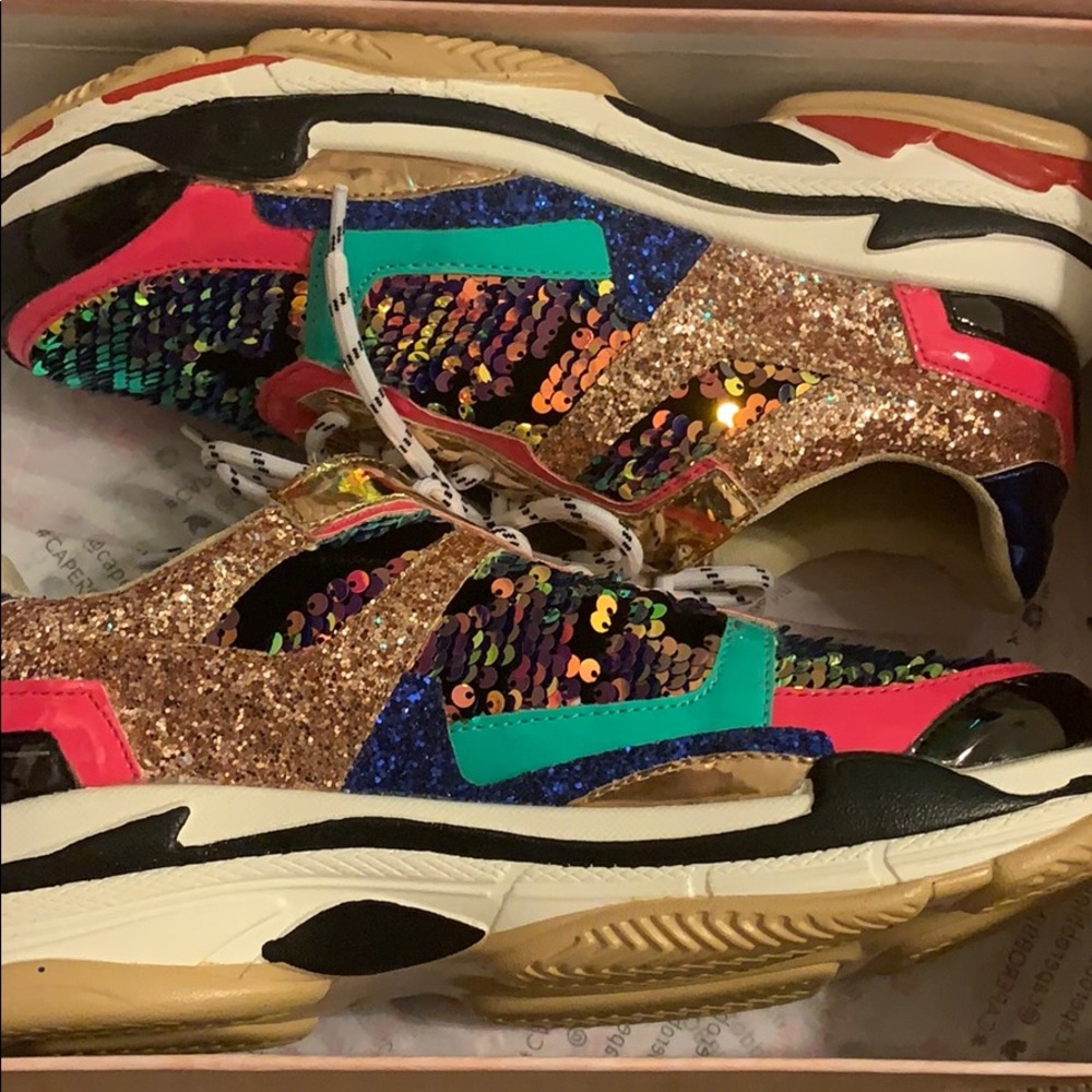 Sequin colorful sneakers